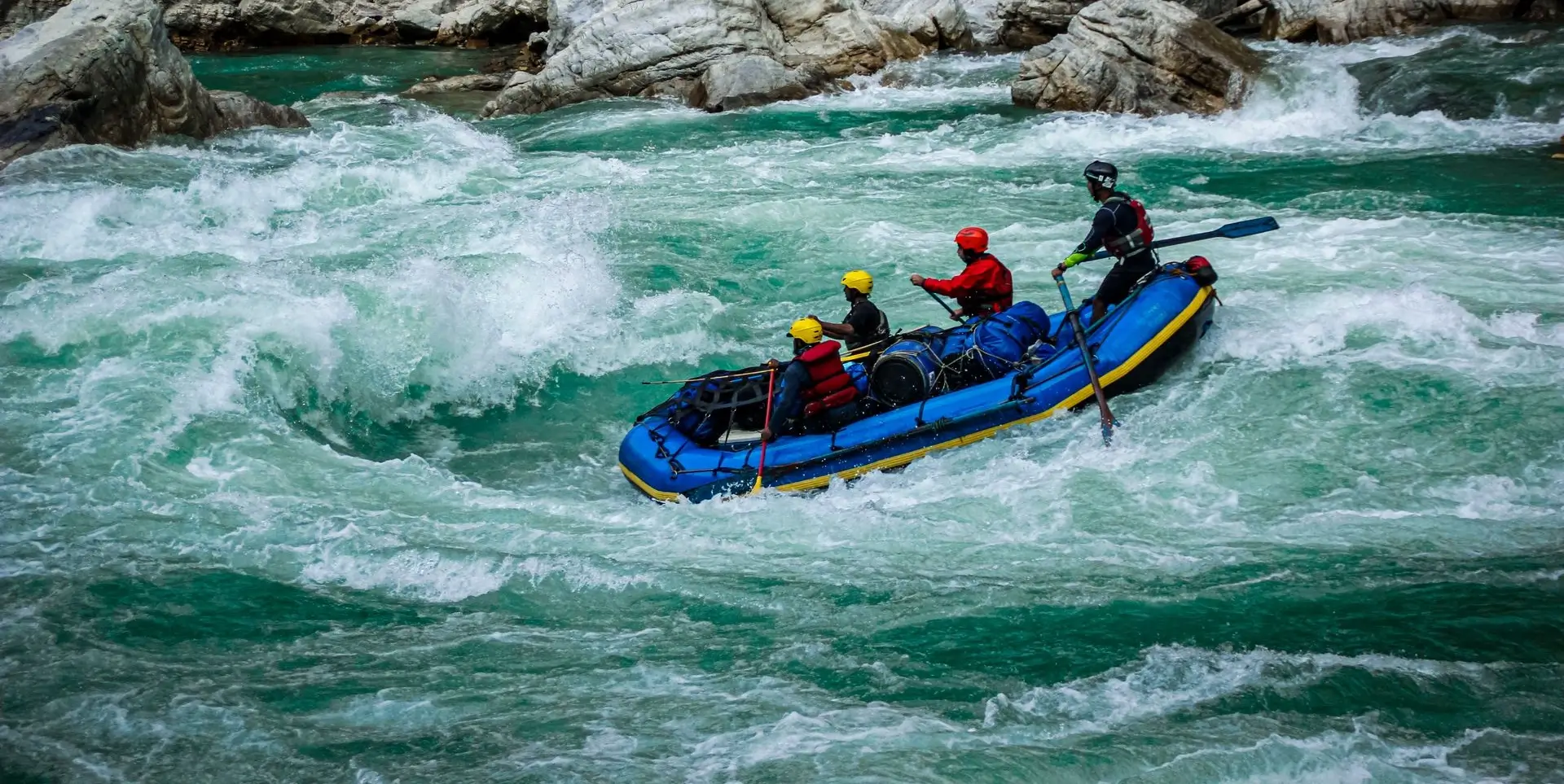 White water river rafting in Rishikesh